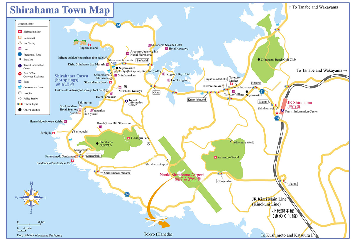 Shirahama Town Map